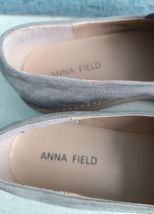 Серебристые туфли лоферы anna field сша.3 фото