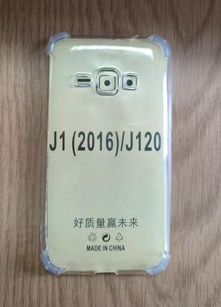 Прозорий чохол з посиленими углами samsung j1 2016 / j120