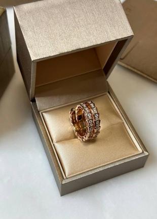 Серебряное колечко кольца в стиле bulgari