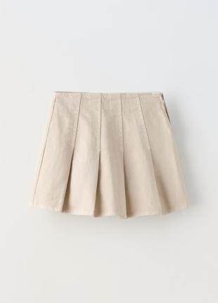 Джинсовая юбка zara юбочка
