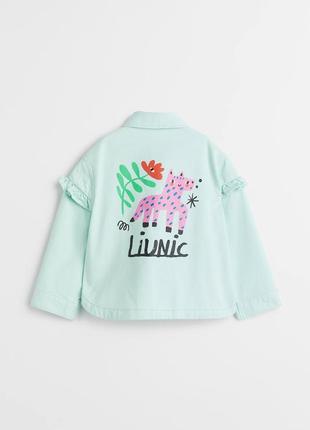 Куртка з прінтованого твіла hm розмір 134/140 см (1027966001)