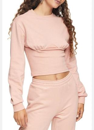 Topshop crop top corset detail 🎀🩷🧡
