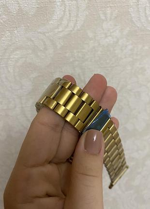 Мужской золотой ремешок для apple watch