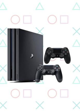Ігрова приставка playstation 4 pro 1tb (бу) + додатковий геймпад