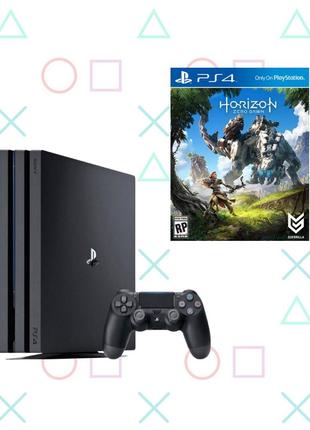 Ігрова приставка playstation 4 pro 1tb + horizon zero dawn (бу)