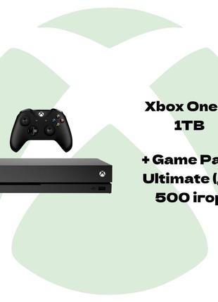 Ігрова приставка xbox one x 1tb + gamepass ultimate (бу)