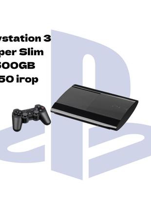 Sony playstation 3 super slim 500gb + ігри (бу)