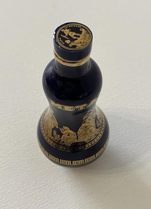 Фарфоровая коллекционная бутылка из кобальта ( роспись 18 карат золото) metaxa2 фото