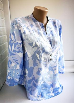 Красивая блуза из льна marks & spencer8 фото