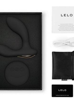 Массажер простаты lelo hugo 2 remote black, 2 мотора, очень мощный, пульт ду 3
