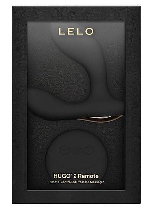 Массажер простаты lelo hugo 2 remote black, 2 мотора, очень мощный, пульт ду 4