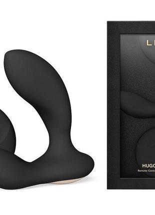Массажер простаты lelo hugo 2 remote black, 2 мотора, очень мощный, пульт ду 2