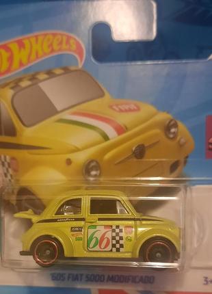 Hot wheels 2024 compact kings '60s fiat 500d 5/5 117/250 htc20 фіат машинки базові колекційні хот вілс
