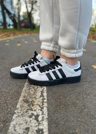 Жіночі кросівки adidas campus black grey1 фото