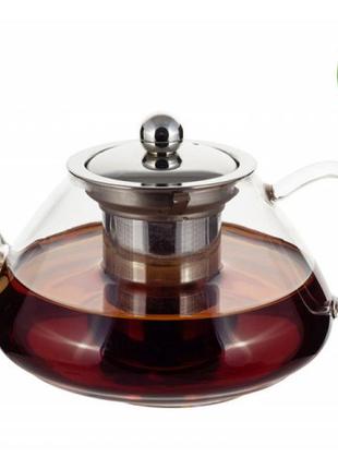 Заварник скляний kamille 450 мл. зі з'ємним металевим ситечком