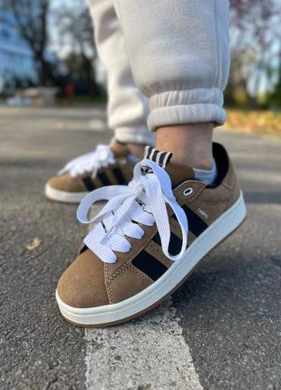 Жіночі кросівки adidas campus brown2 фото