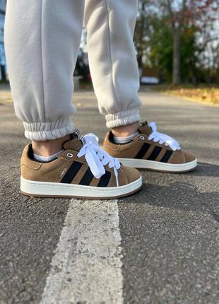 Женские кроссовки adidas campus brown9 фото