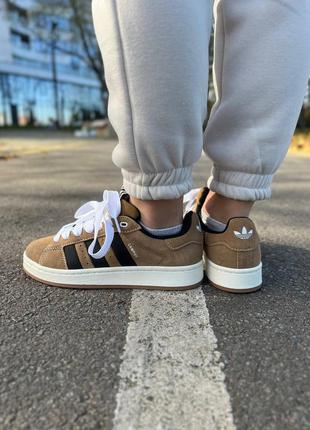 Жіночі кросівки adidas campus brown5 фото