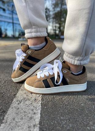 Жіночі кросівки adidas campus brown6 фото