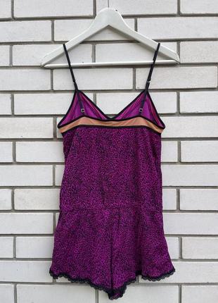 Фіолетовий ромпер для сну з леопардовим принтом juicy couture7 фото