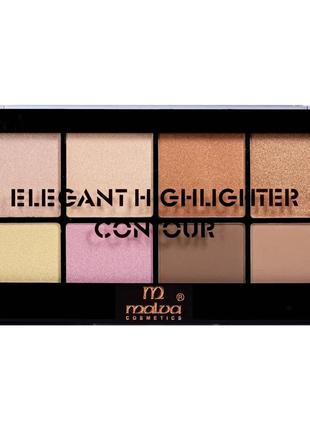 Палетка для контуринга malva cosmetics elegant