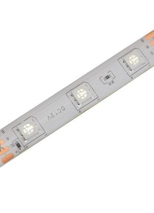 Стрічка світлодіодна в силіконі на клейкій основі ip65 rgb 5050 — повний комплект 5 метрів (95262)9 фото