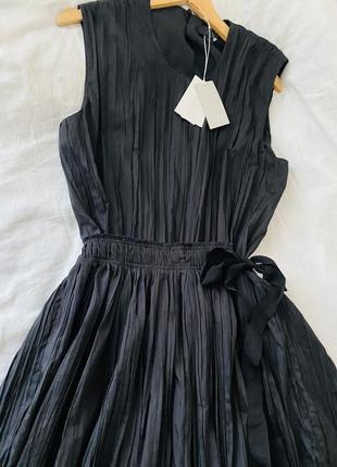 Сукня міді на запах cos плаття чорне cos7 фото