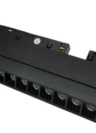 Магнітний трековий поворотний світильник kw-293/12w nw dc48v bk