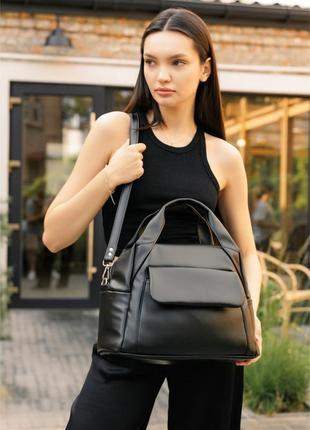 Жіноча спортивна сумка sambag vogue bkt  чорна