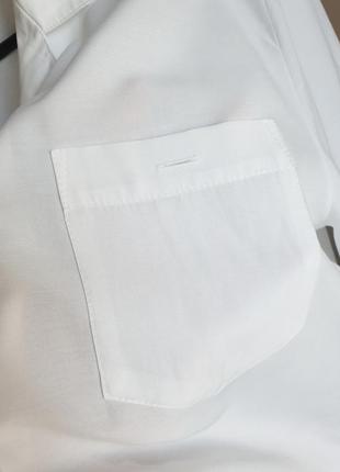 Белая винтажная рубашка на пуговицах7 фото