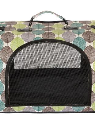 Сумка переноска для котов собак 46x28x30 см cosmopet cp-48 (l) green