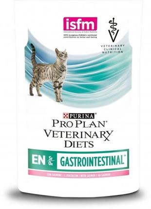 Влажный диетический корм для котят purina pro plan veterinary diets en gastrointestinal с лососем