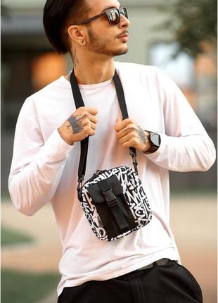 Чоловіча сумка месенджер sambag принт "graphity"