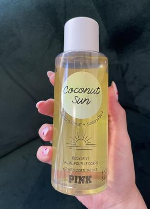 Парфюмированный спрей для тела victoria's secret pink coconut sun body mist 250 ml