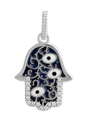 Серебряная подвеска ogosilver с фианитами, емаллю (2139065)