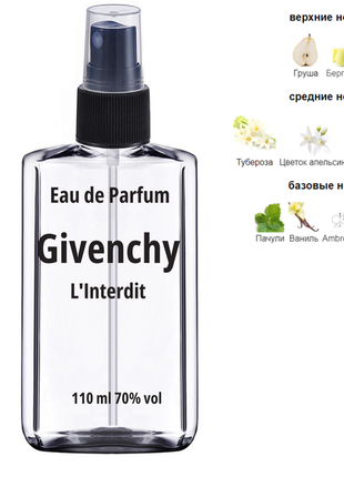 Жіночий аромат givenchy l'interdit 110 мл