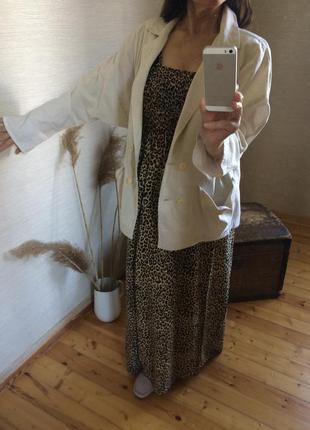 Женский льняной  бежевый пиджак  париж1 фото