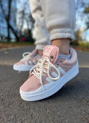 Женские кроссовки campus bad bunny pink9 фото