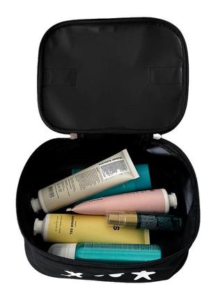 Косметичка-органайзер для подорожей "пляж" (чорний)4 фото