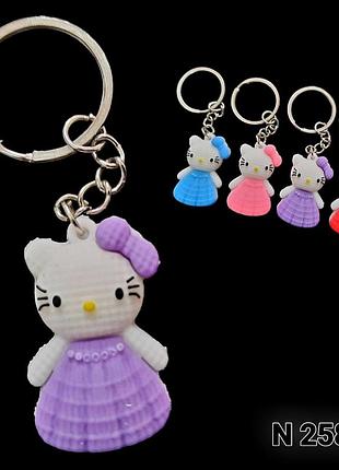 Брелок "кітті в сукні" гумовий