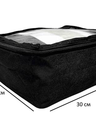 Середня дорожня сумка для речей organize (чорний)2 фото
