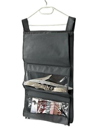 Подвесной органайзер для хранения сумок plus  (серый)2 фото