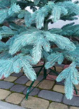 Премиум голубая 2.3м литая елка искусственная ель литая5 фото