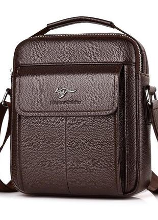 Чоловіча сумка через плече weixier барсетка чоловіча сумка для документів чорна