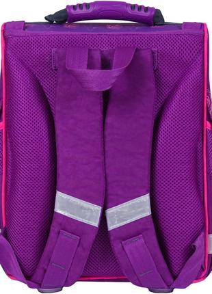 Рюкзак каркасный школьный с фонариками успех 12 л. фиолетовый 168к (00551703)