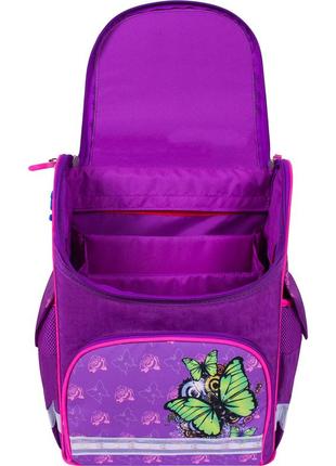 Рюкзак каркасный школьный с фонариками успех 12 л. фиолетовый 168к (00551703)