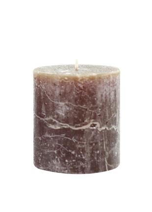 Свеча цилиндрическая candlesense decor rustic 75*70 33 ч коричневая1 фото