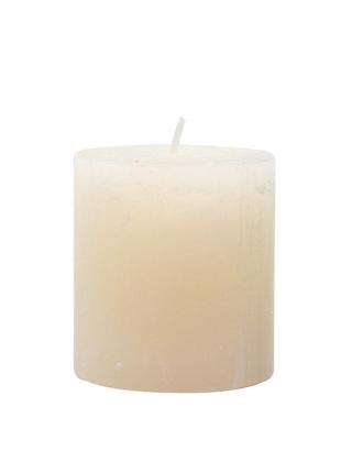 Свеча цилиндрическая candlesense decor rustic 75*70 33 ч молочно-белая