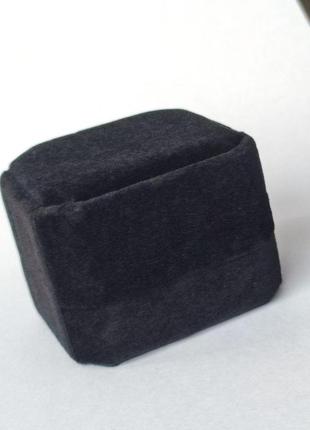 Оксамитовий футляр для ювелірних виробів, колір чорний