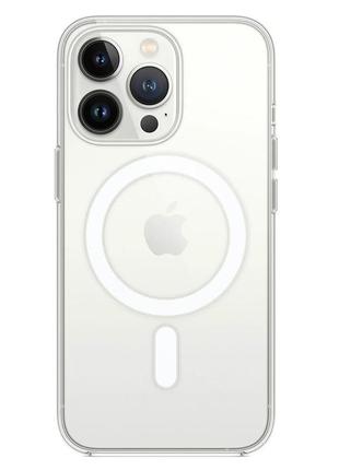 Чехол прозрачный tpu clear case для iphone 15 pro с magsafe